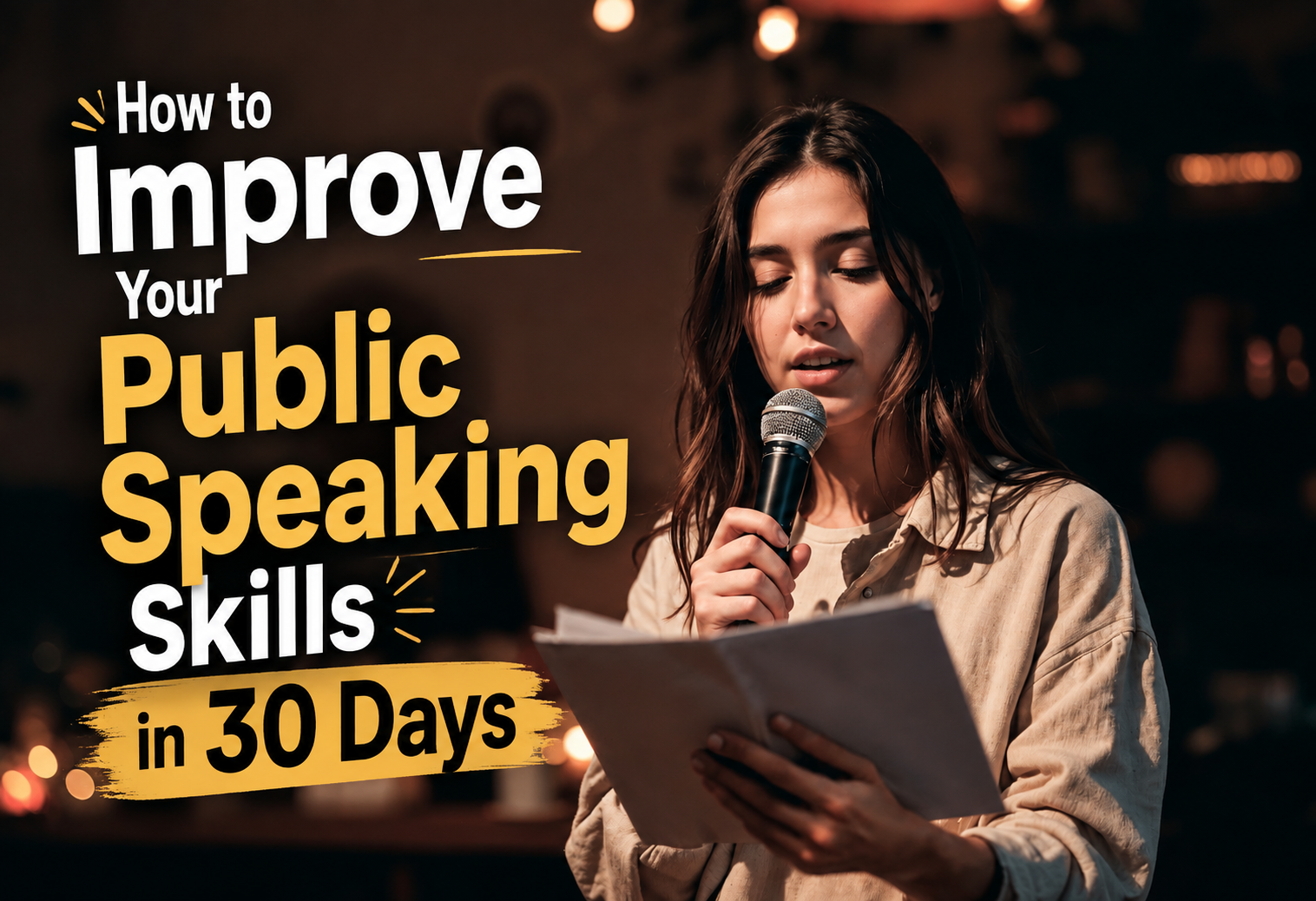 How to Improve Your Public Speaking Skills in 30 Days